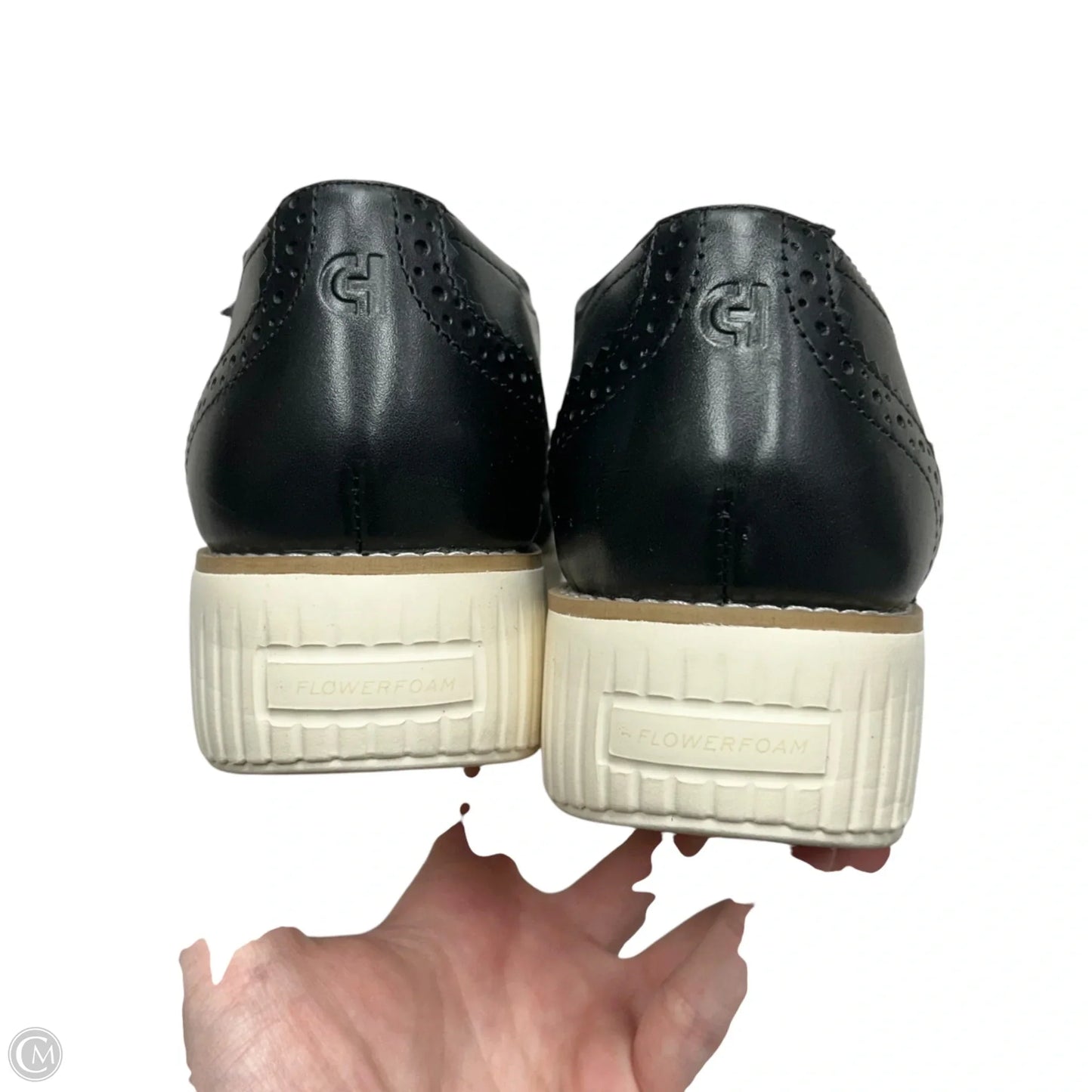 Shoes Heels Platform By Cole-haan In Black & White, Size: 8