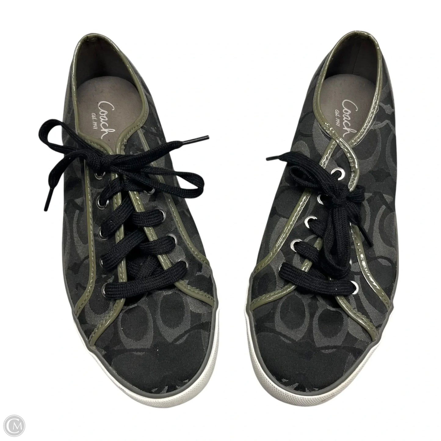 Shoes Designer By Coach In Black & Grey, Size: 10