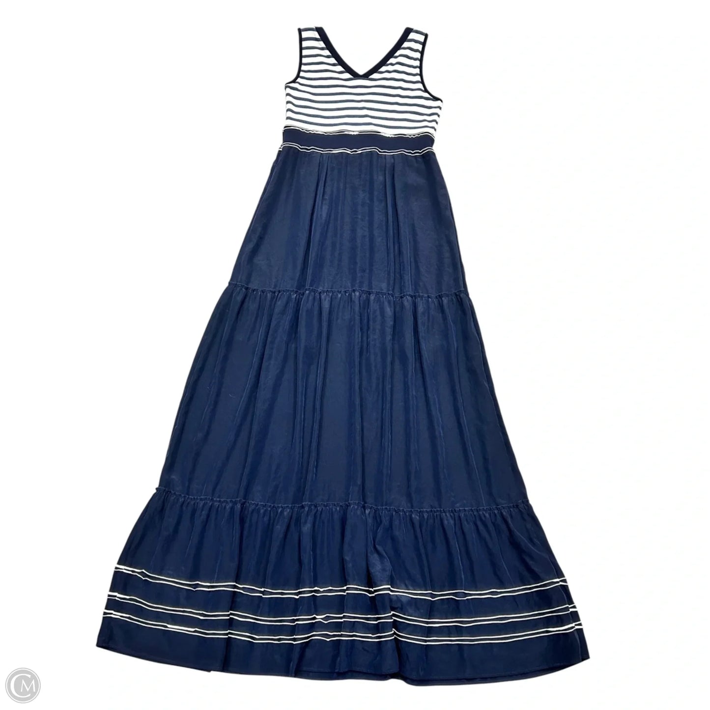 Dress Casual Maxi By Marccain Sports In Blue & White, Size: S