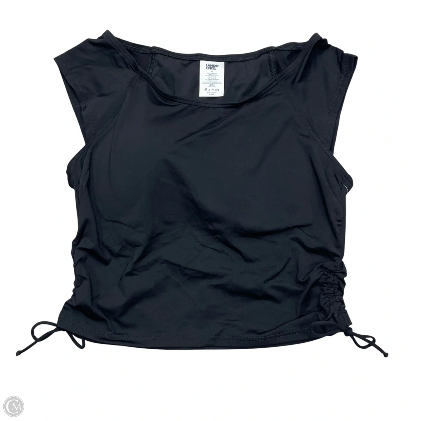 Swimsuit Top By Lands End In Black, Size: M