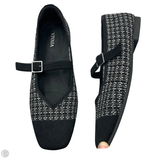 Shoes Flats By Vivaia In Black & White, Size: 8.5