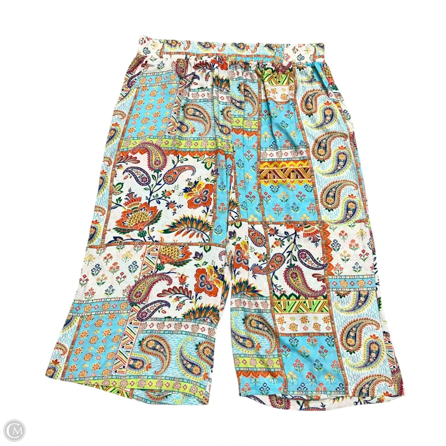 Pants Wide Leg By Rose And Olive In Blue & Orange, Size: 3x