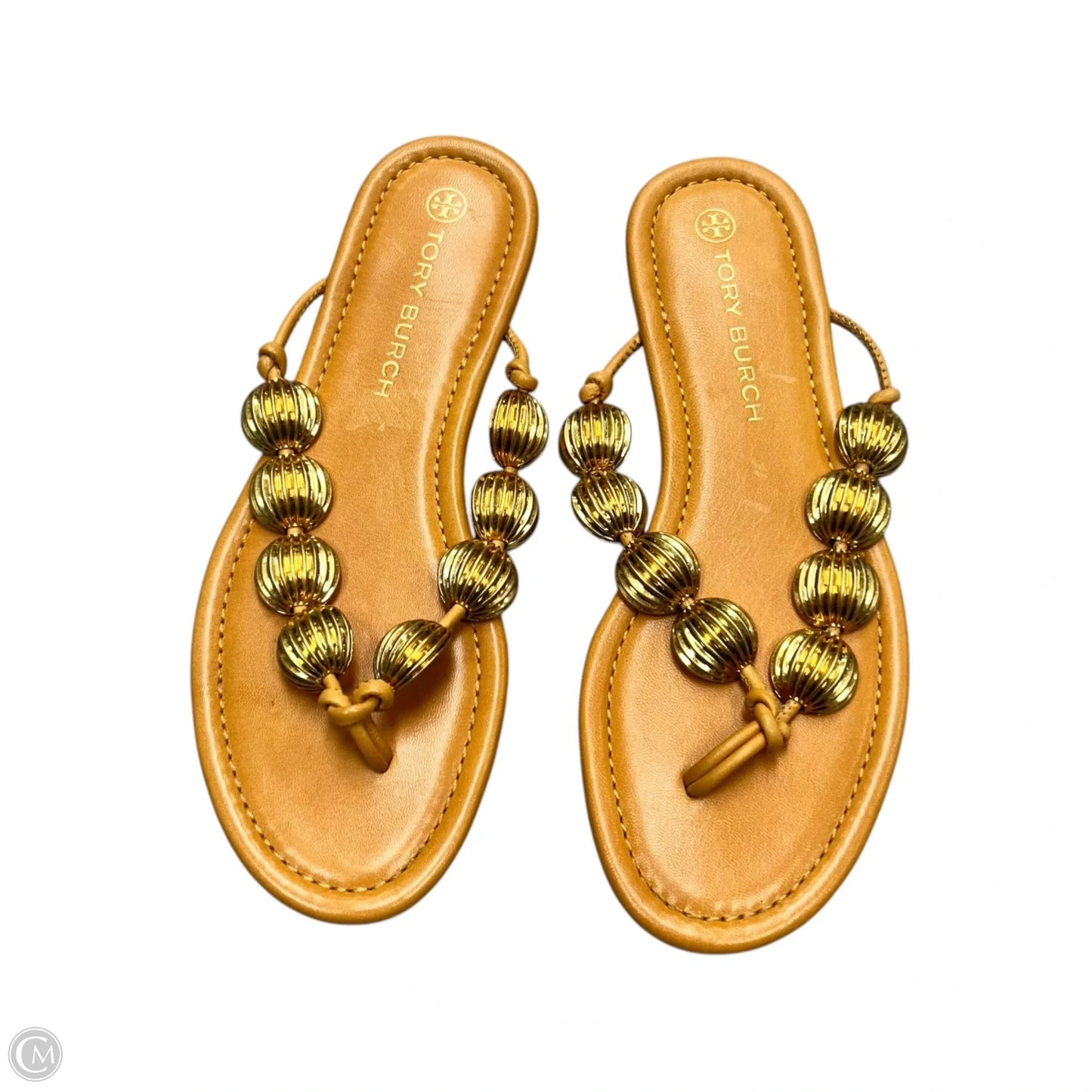 Sandals Designer By Tory Burch In Orange, Size: 7.5