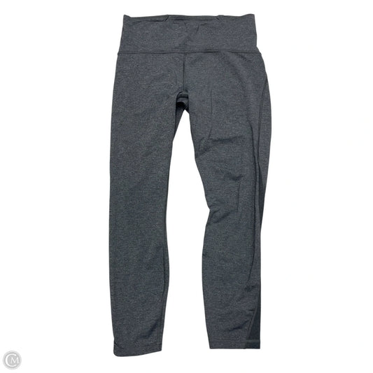 Athletic Leggings By Lululemon In Grey, Size: M