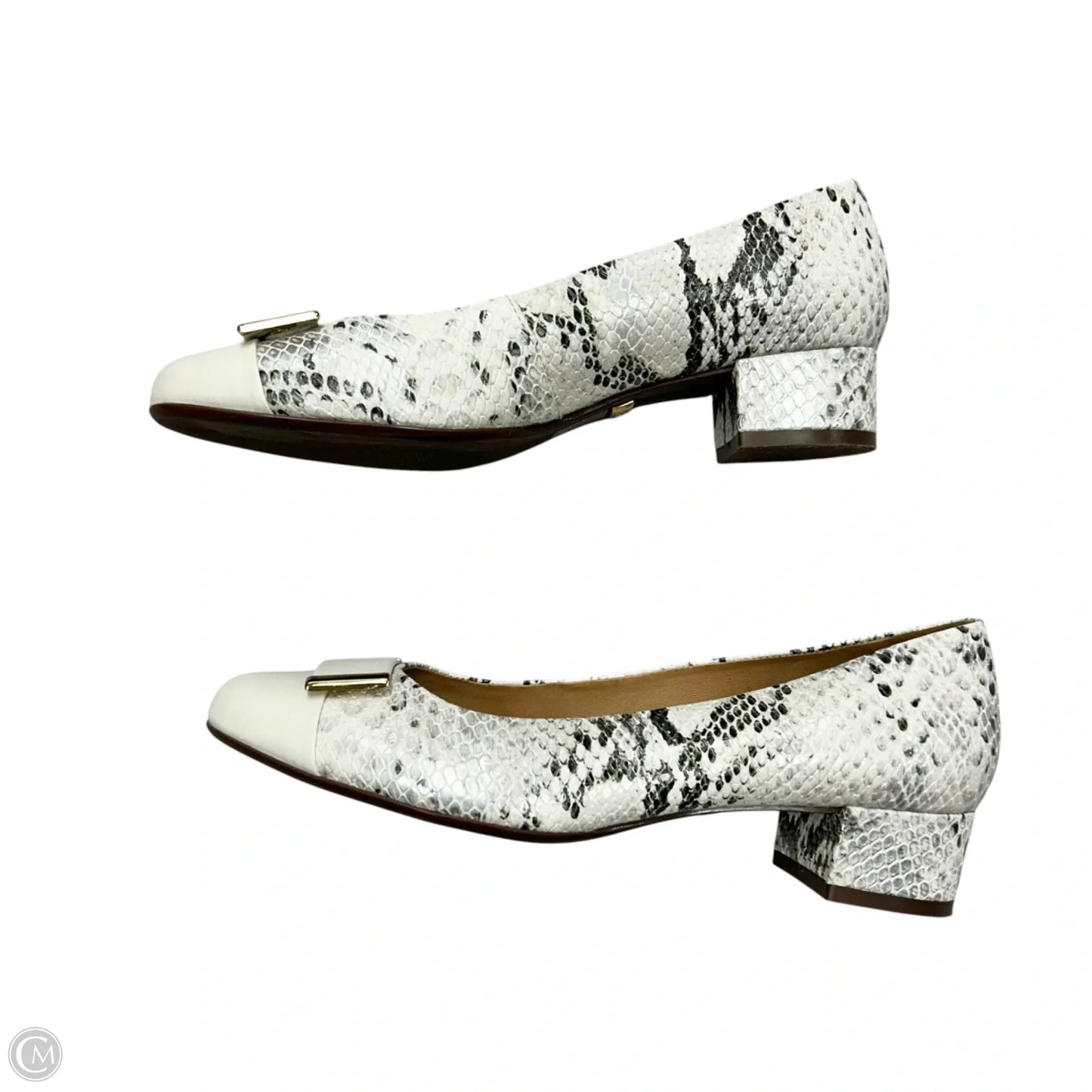 Shoes Heels Block By Wirth In Snakeskin Print, Size: 5.5
