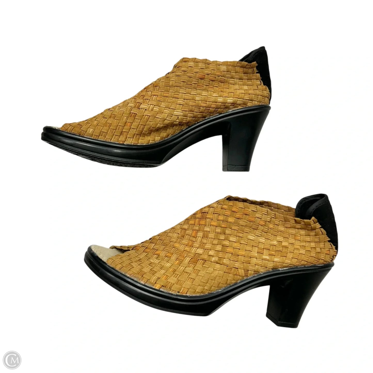 Sandals Heels Block By Bernie Mev In Brown, Size: 9.5