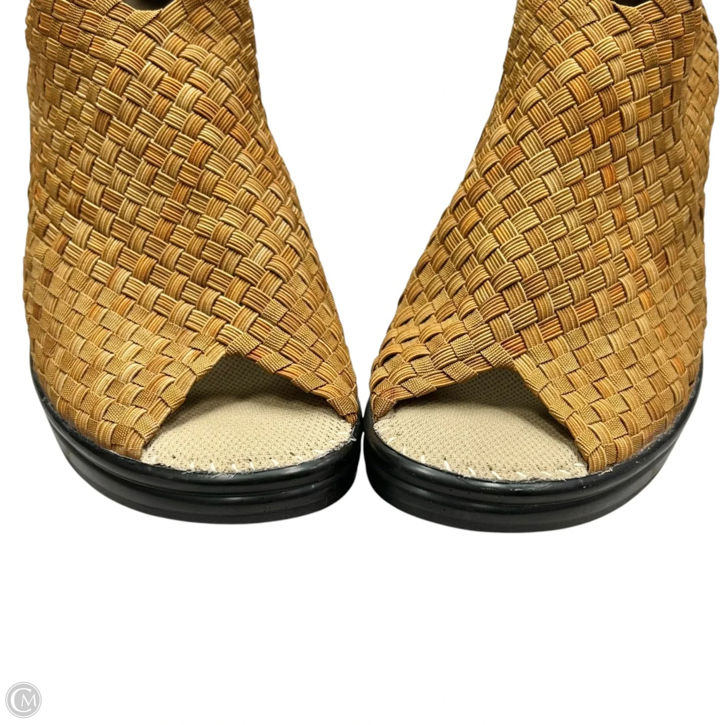 Sandals Heels Block By Bernie Mev In Brown, Size: 9.5