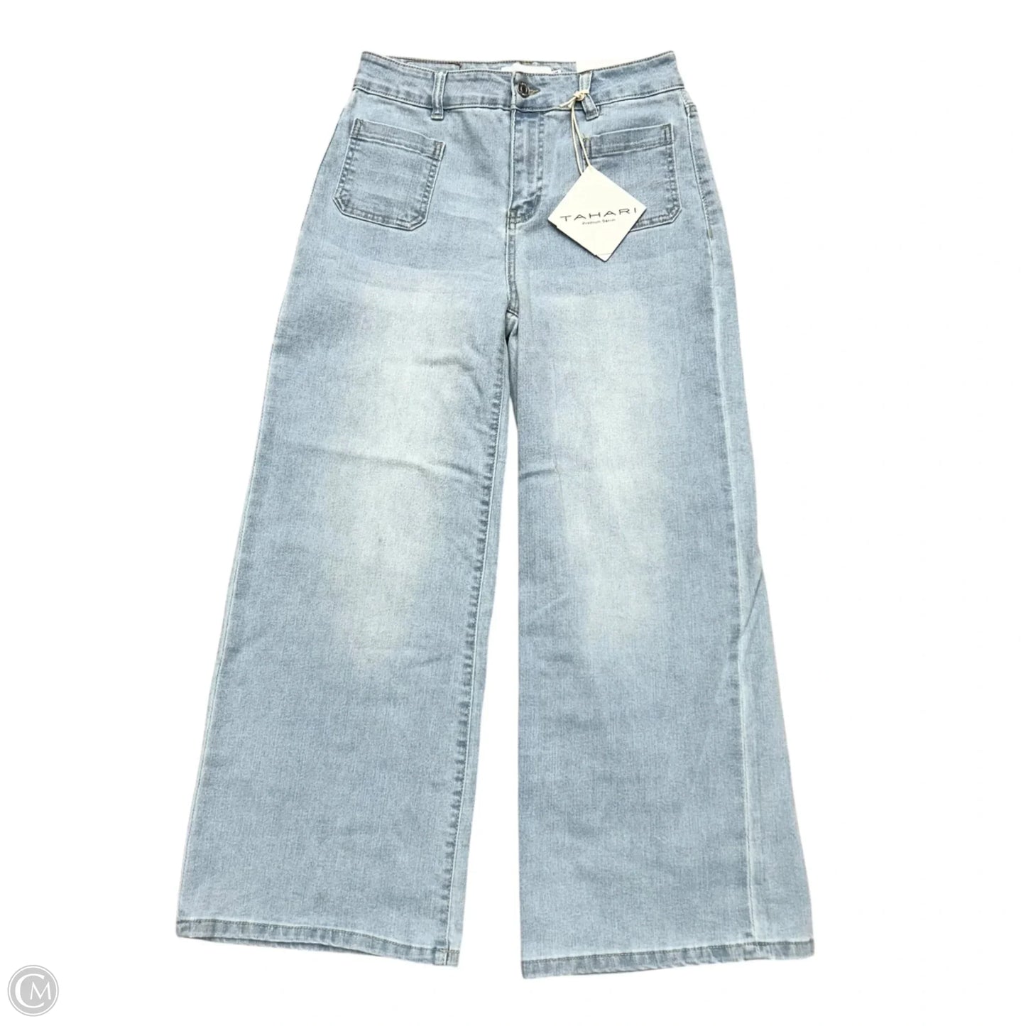 Jeans Wide Leg By Tahari In Blue Denim, Size: 2