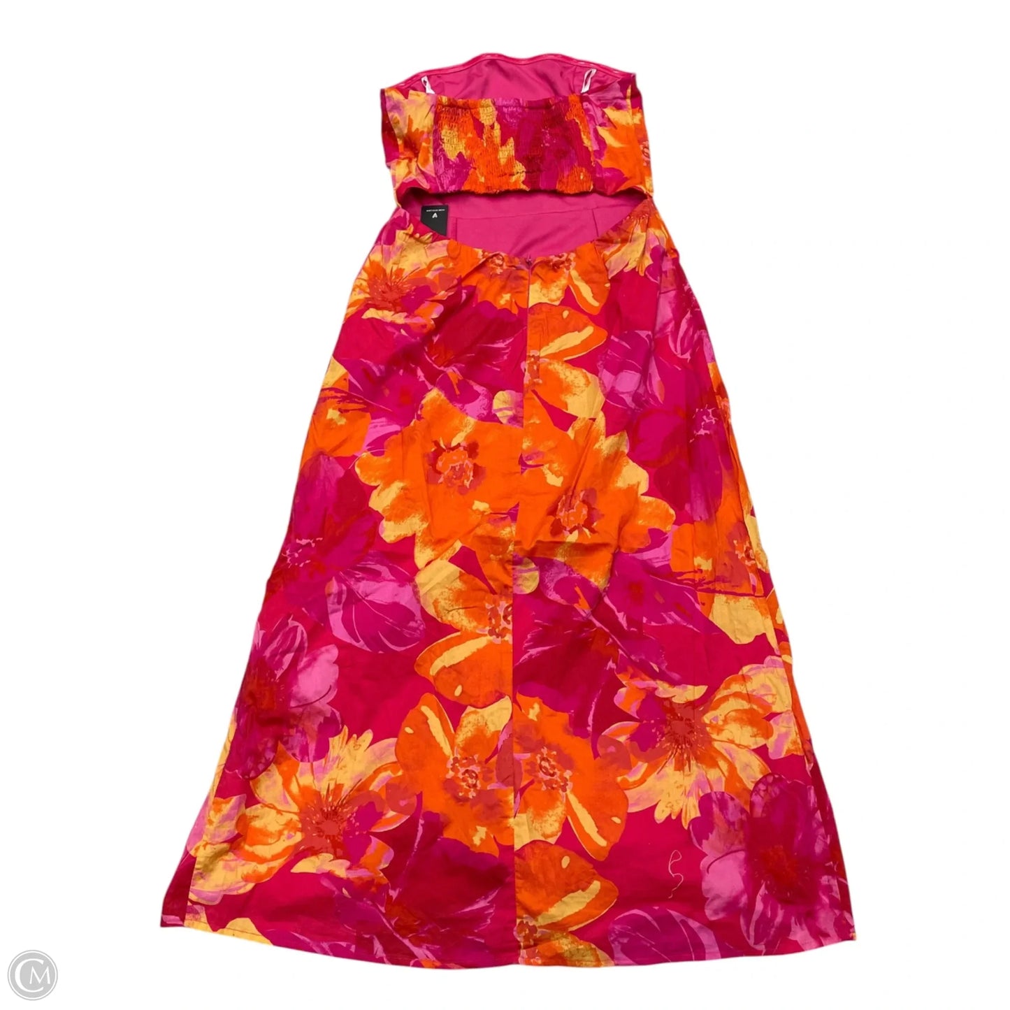 Dress Party Midi By Lulus In Orange & Pink, Size: S