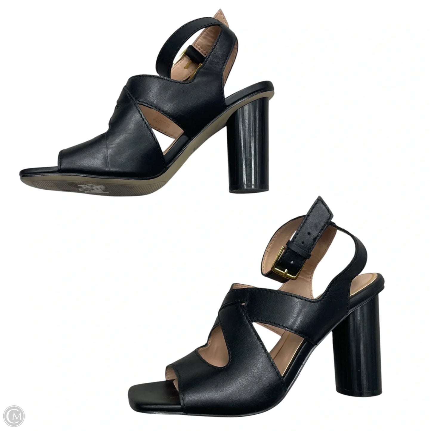 Sandals Heels Block By Cole-haan In Black, Size: 10