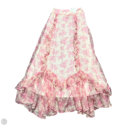 Skirt Maxi By Altard State In Pink & Cream, Size: Xs