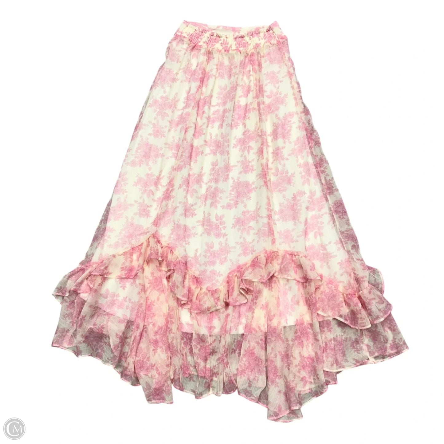 Skirt Maxi By Altard State In Pink & Cream, Size: Xs