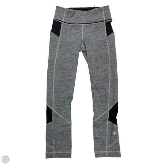 Athletic Leggings By Lululemon In Grey, Size: Xs