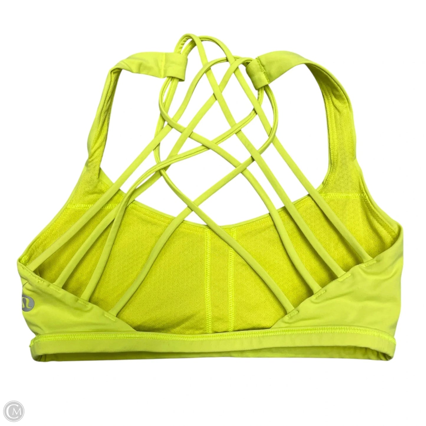 Athletic Bra By Lululemon In Yellow, Size: Xs