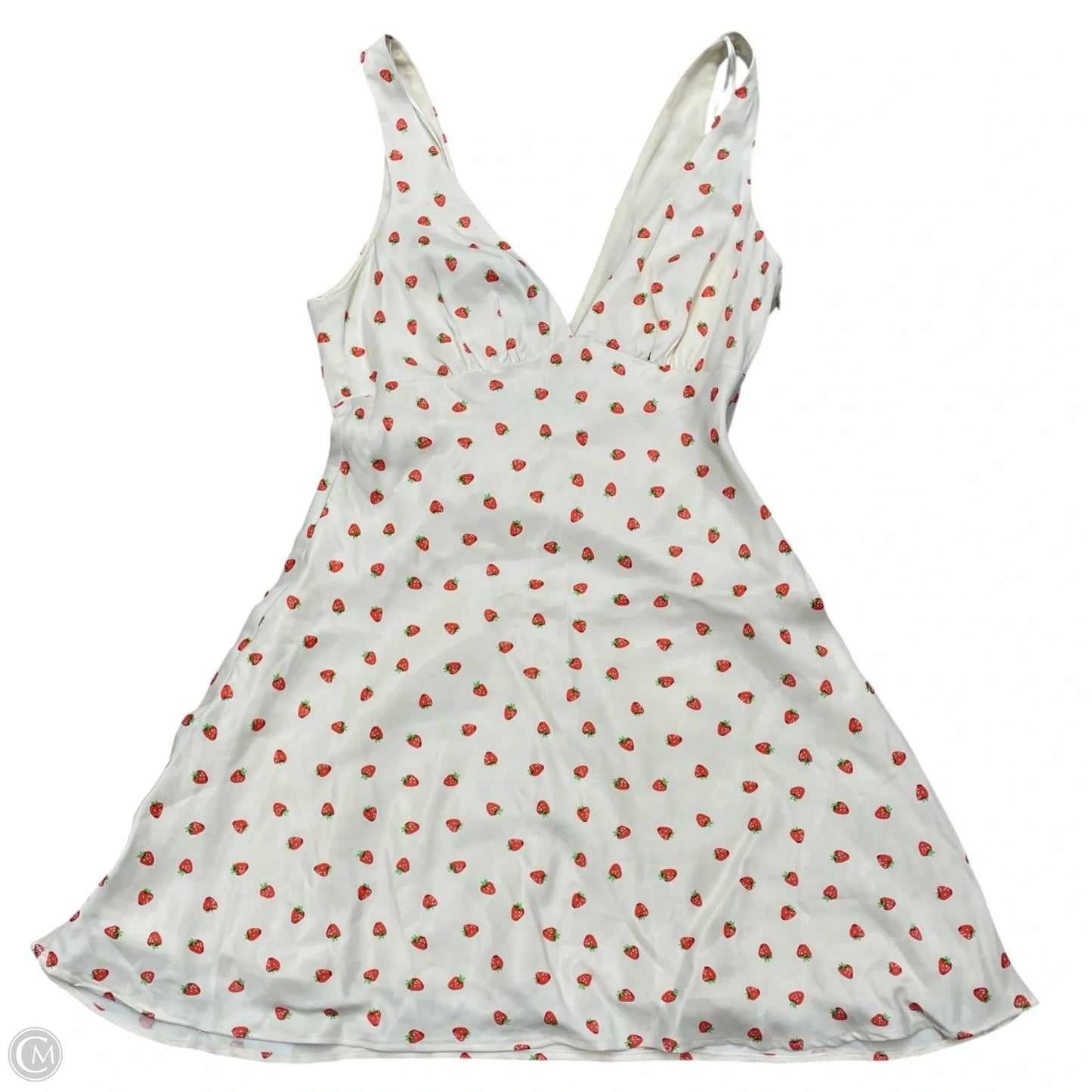 Dress Casual Short By Zara In Cream & Red, Size: Xs