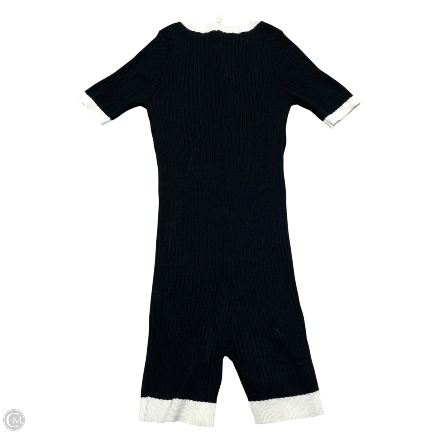 Romper By Free People In Black & White, Size: Xs
