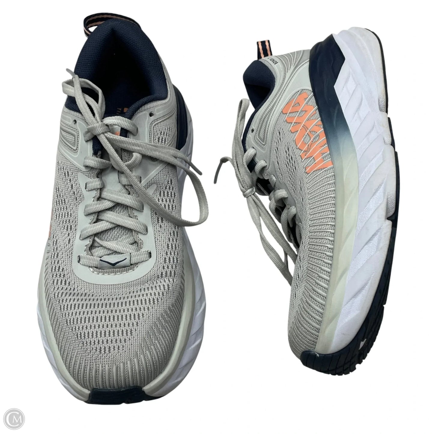 Shoes Athletic By Hoka In Grey, Size: 5