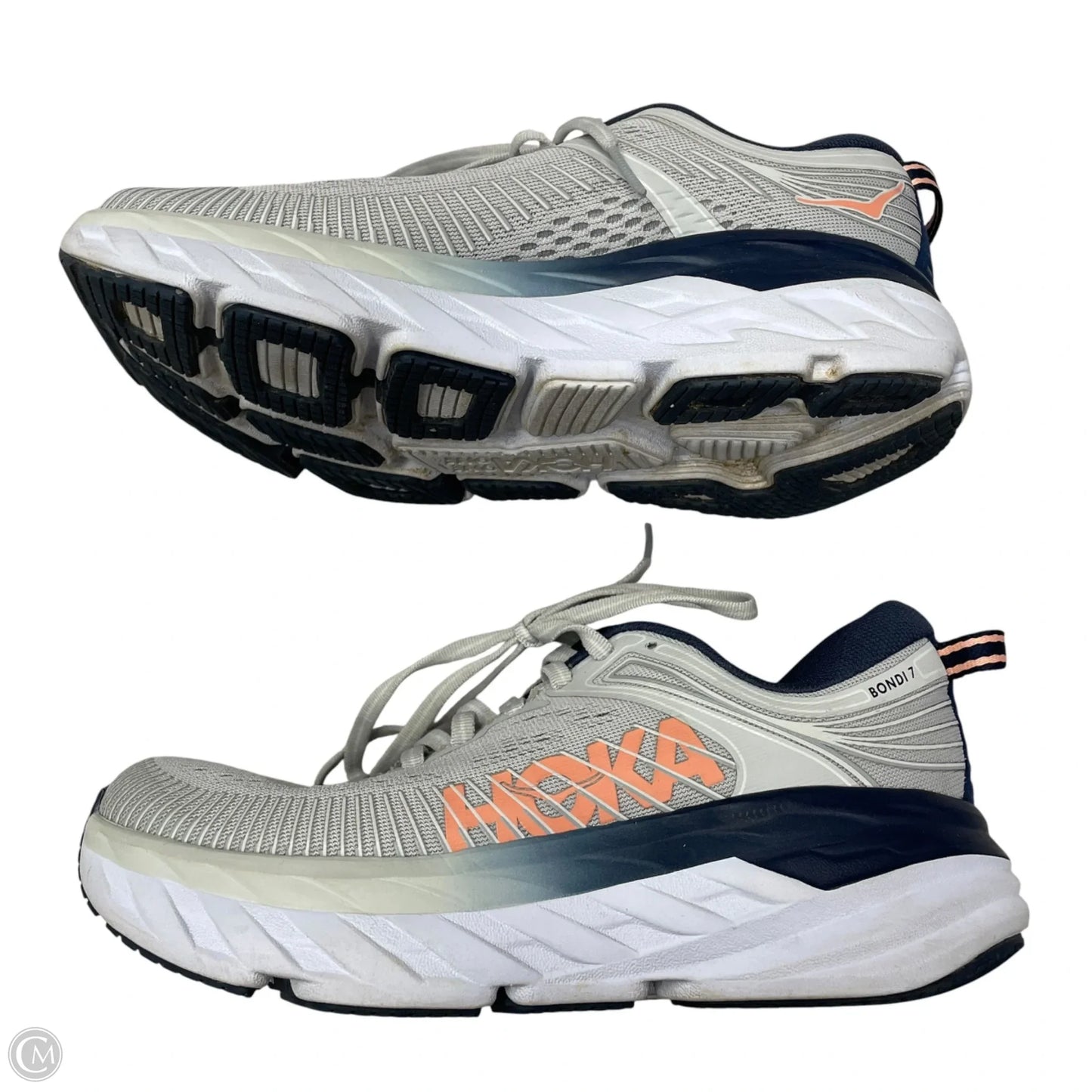 Shoes Athletic By Hoka In Grey, Size: 5