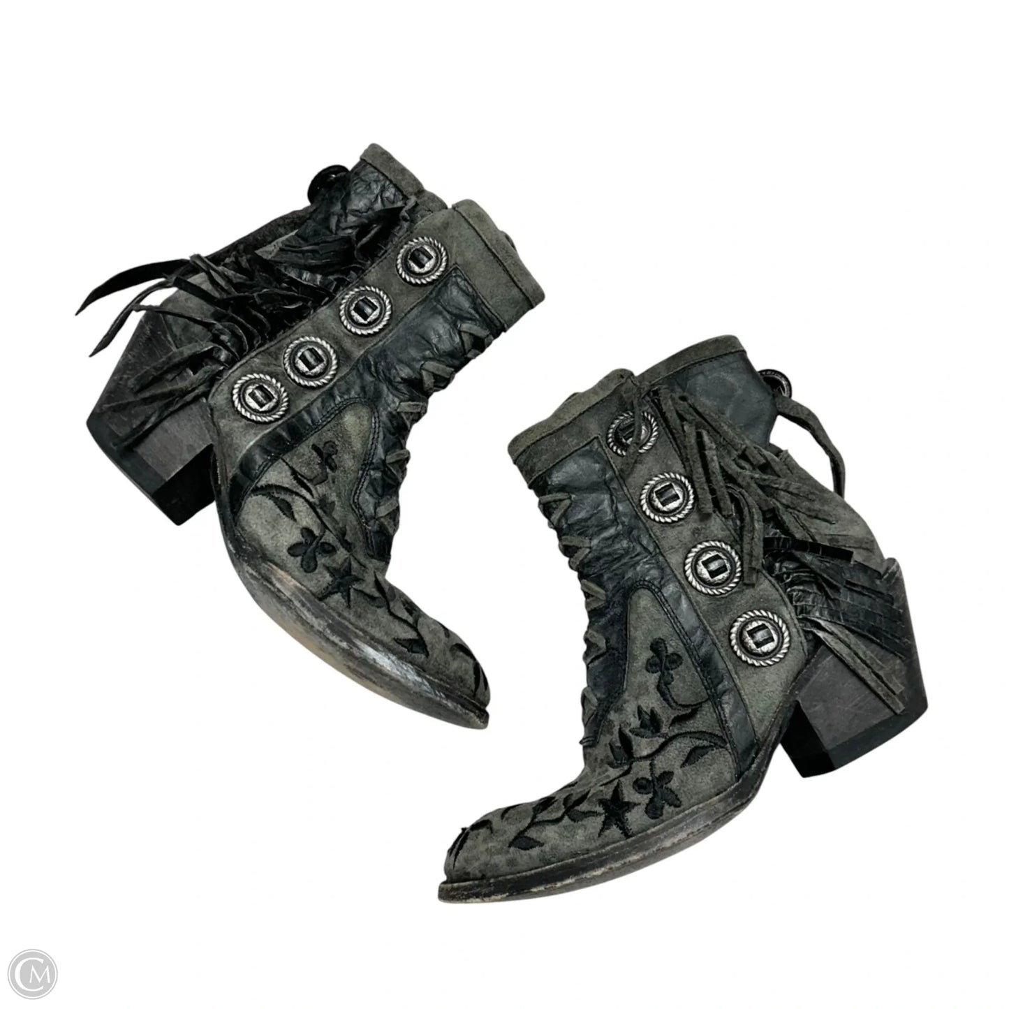Boots Leather By Mexicana In Grey, Size: 6