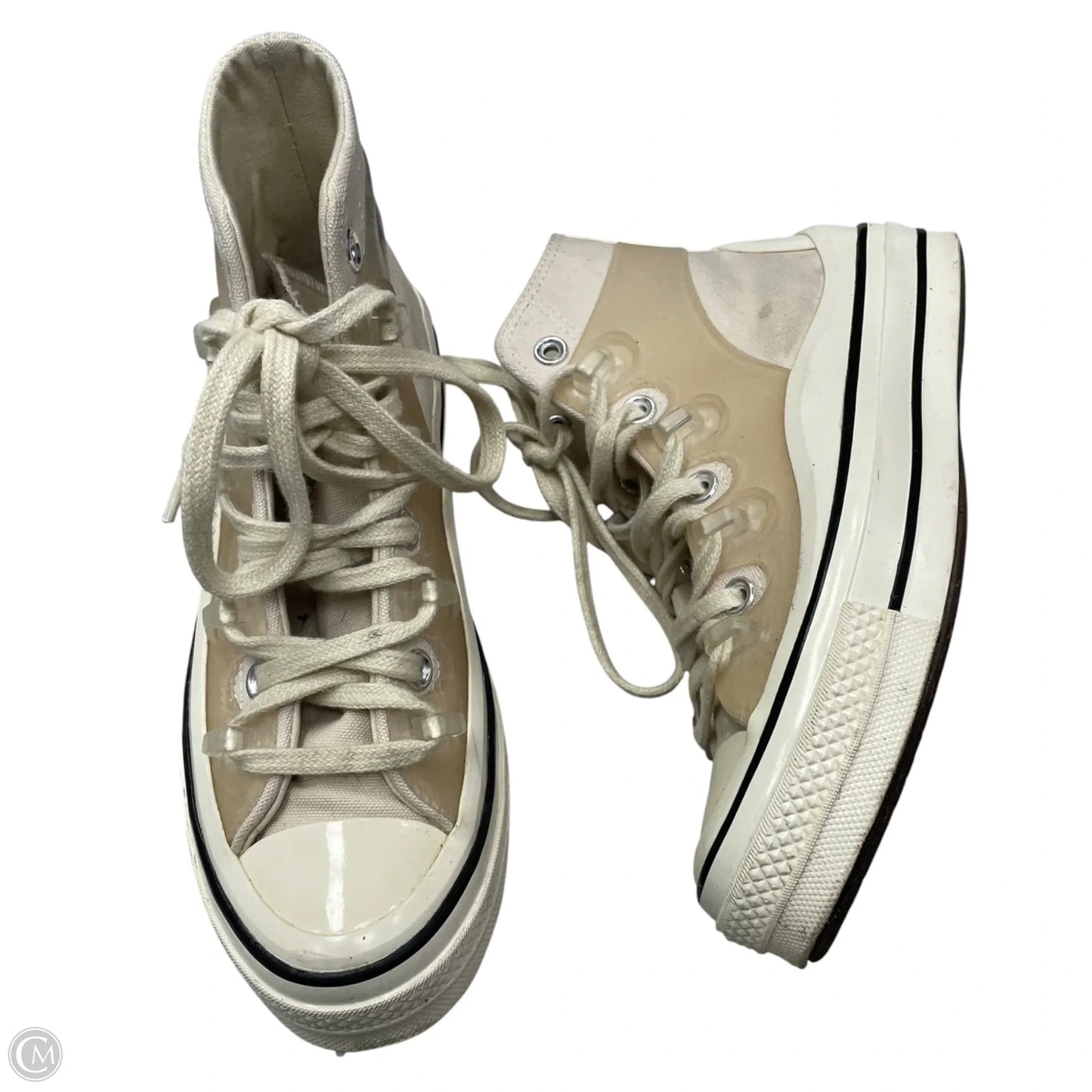 Shoes Sneakers Platform By Converse In Beige, Size: 5.5