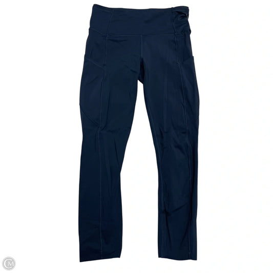 Athletic Leggings By Lululemon In Navy, Size: S
