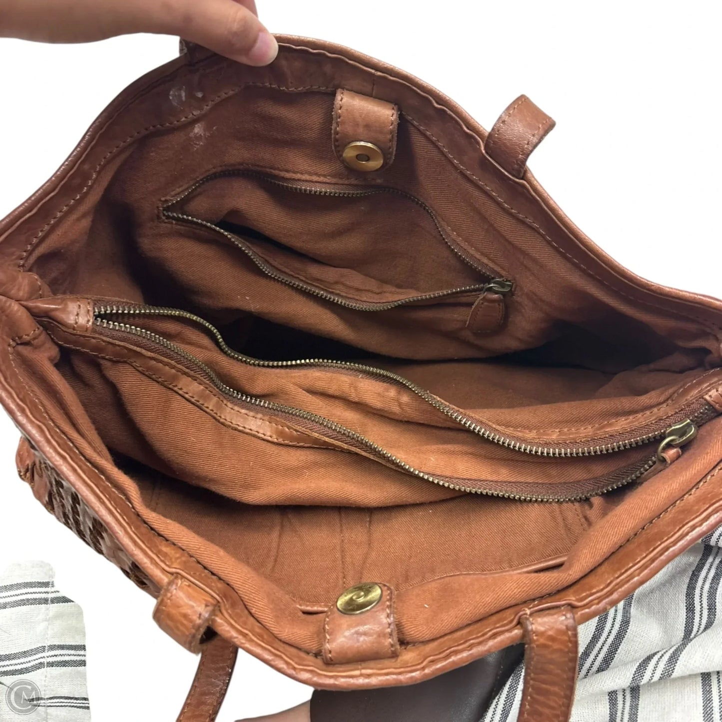 Handbag Leather, Size: Medium