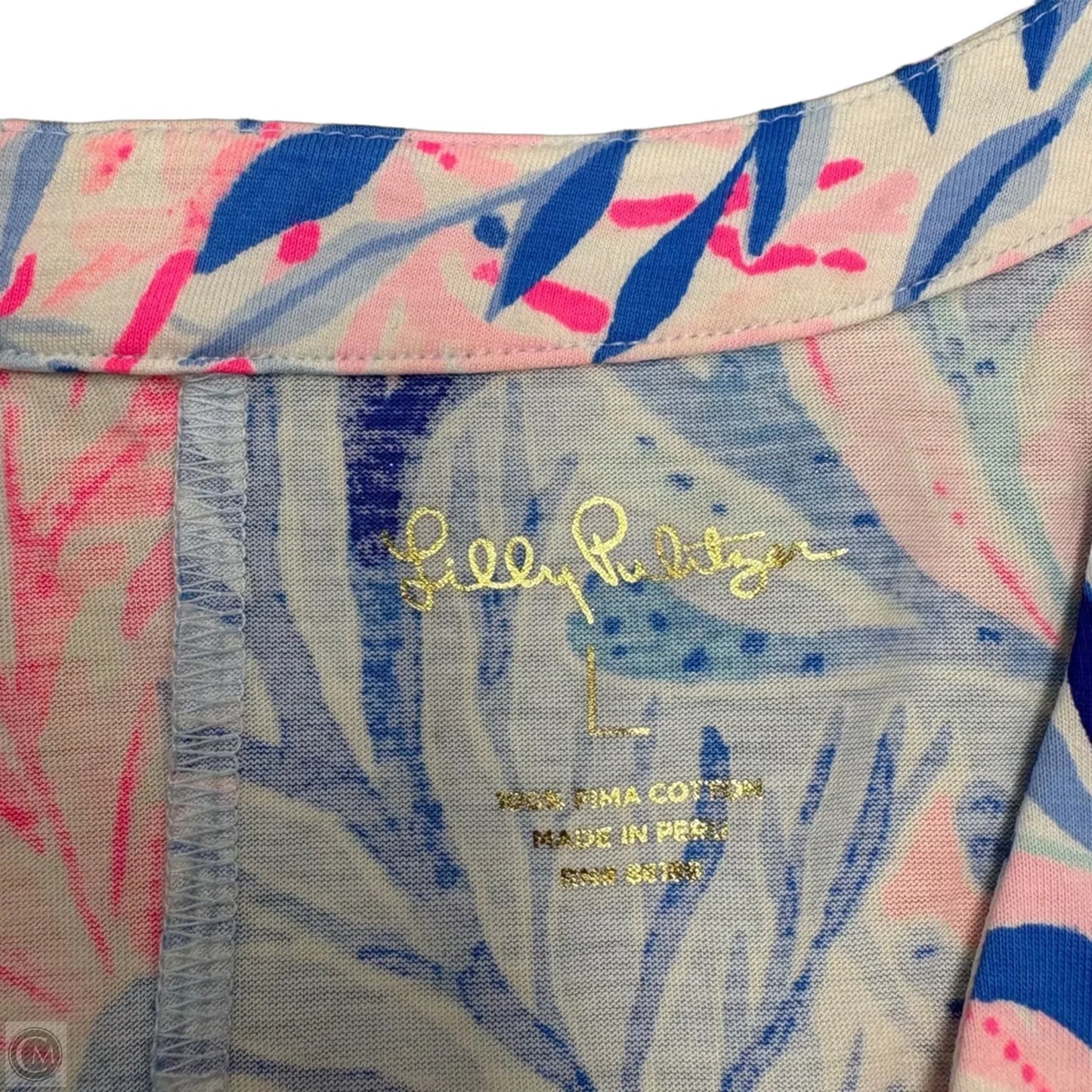Dress Designer By Lilly Pulitzer In Blue & Pink, Size: L