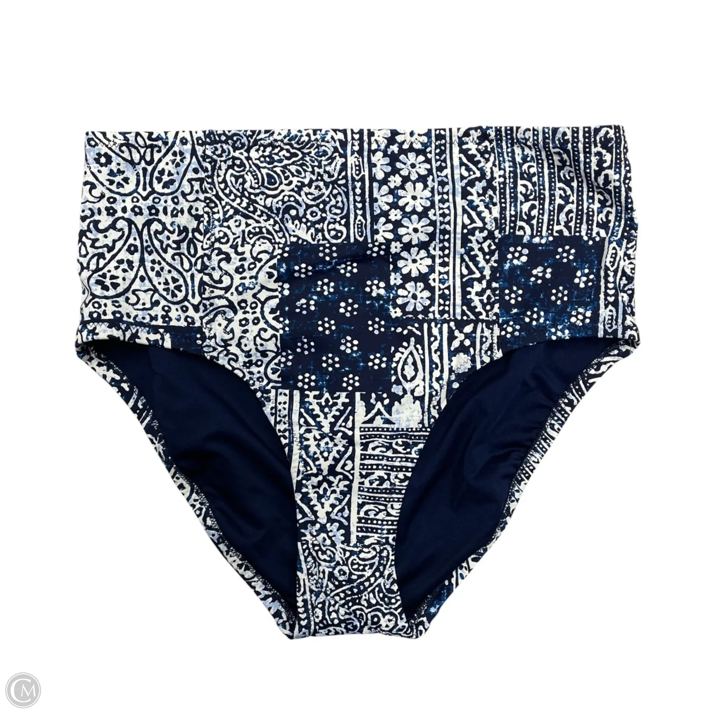 Swimsuit Bottom By Lands End In Blue & White, Size: M