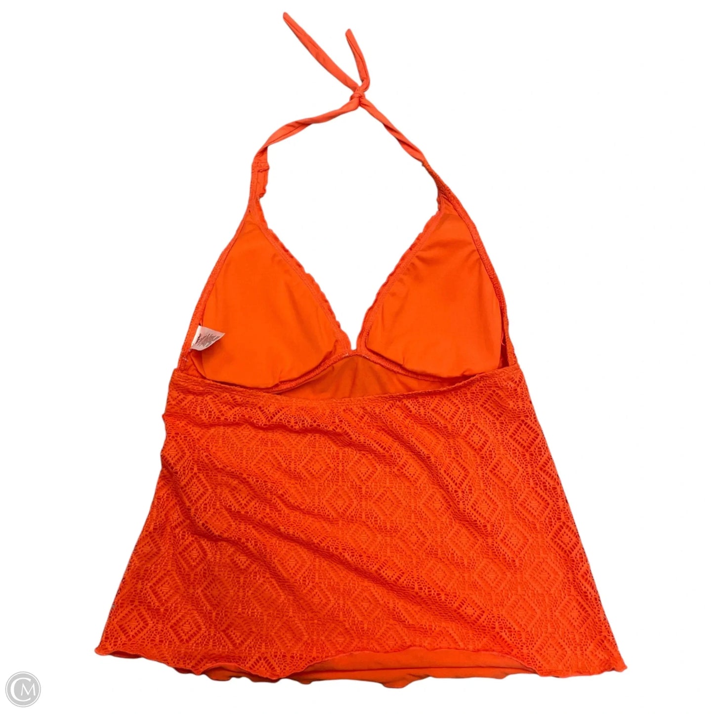 Swimsuit Top By Mossimo In Orange, Size: L