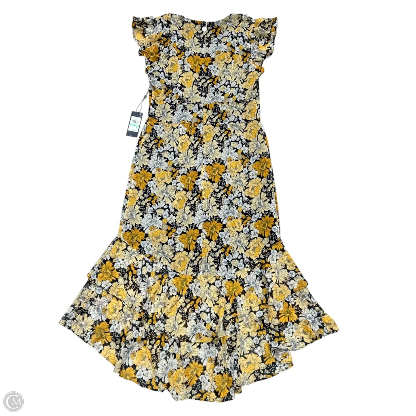 Dress Casual Maxi By Tommy Hilfiger In Blue & Yellow, Size: M