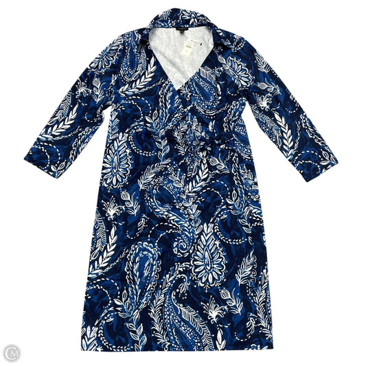 Dress Casual Short By Talbots In Blue & White, Size: M