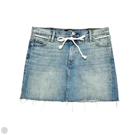 Skirt Mini & Short By Hudson In Blue Denim, Size: 8