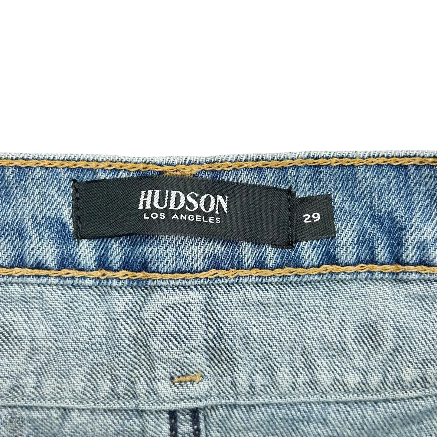 Skirt Mini & Short By Hudson In Blue Denim, Size: 8