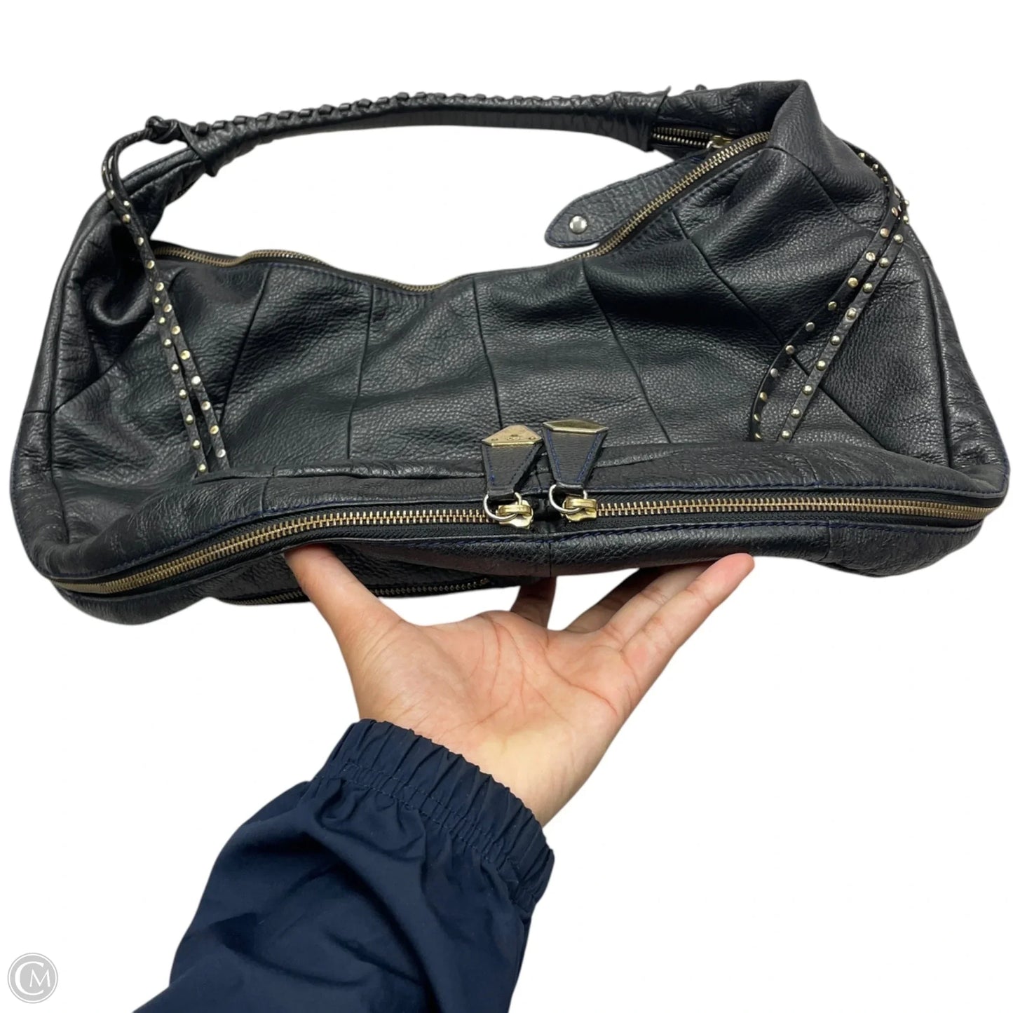 Handbag Leather By Oryany, Size: Large