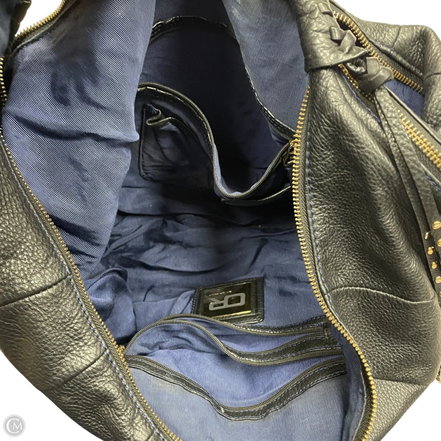 Handbag Leather By Oryany, Size: Large