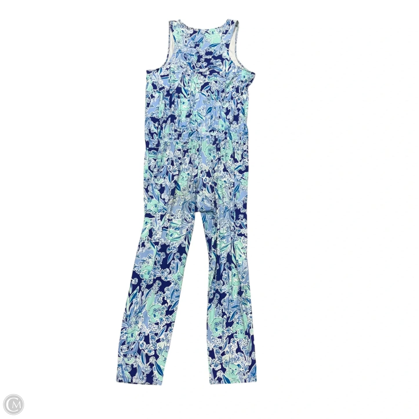 Jumpsuit Designer By Lilly Pulitzer In Blue & White, Size: Xl