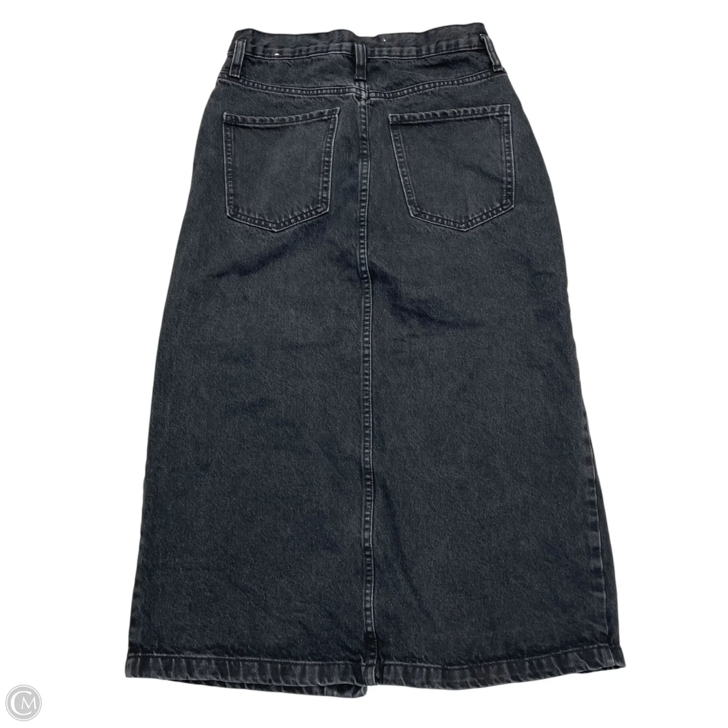 Skirt Maxi By Mng In Black Denim, Size: S