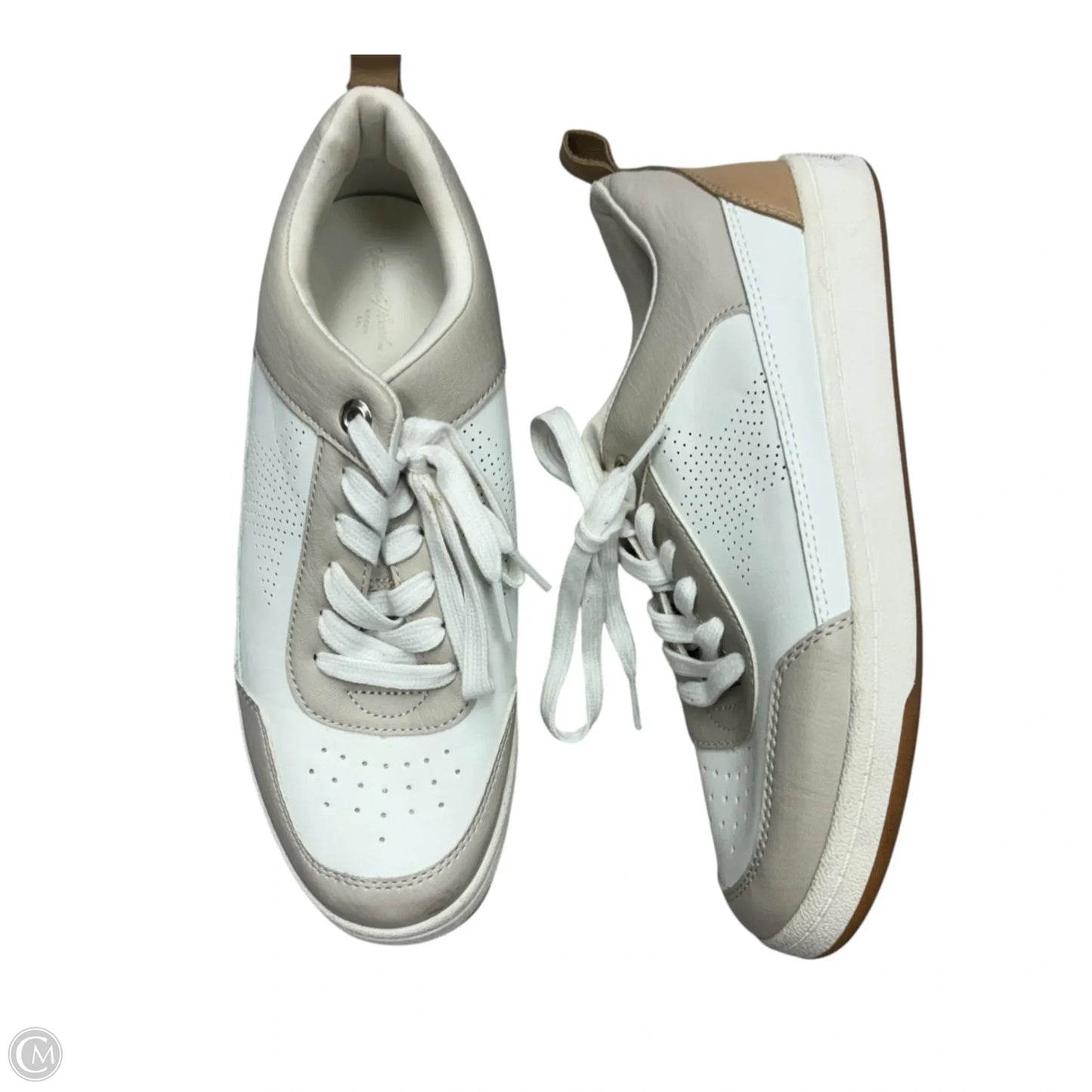 Shoes Sneakers By Universal Thread In Tan & White, Size: 8