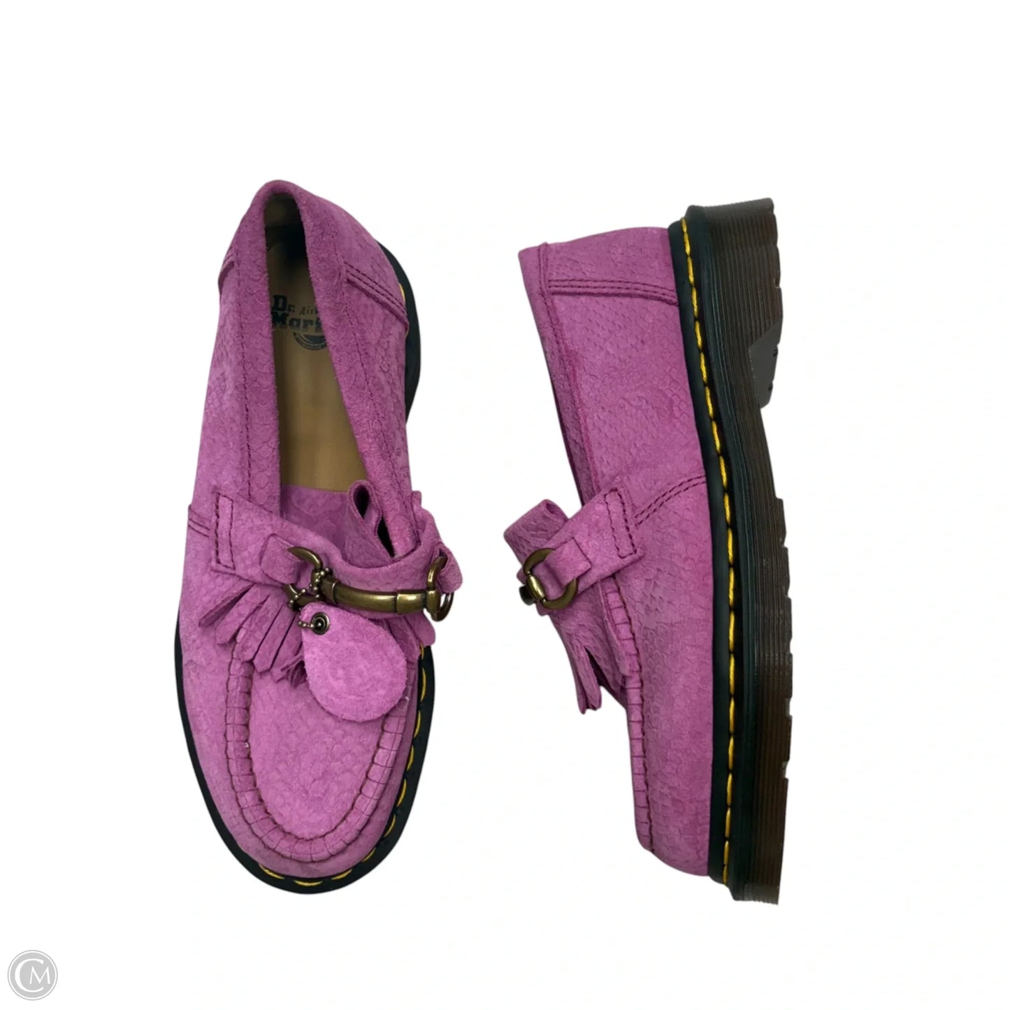 Shoes Heels Platform By Dr Martens In Purple, Size: 6