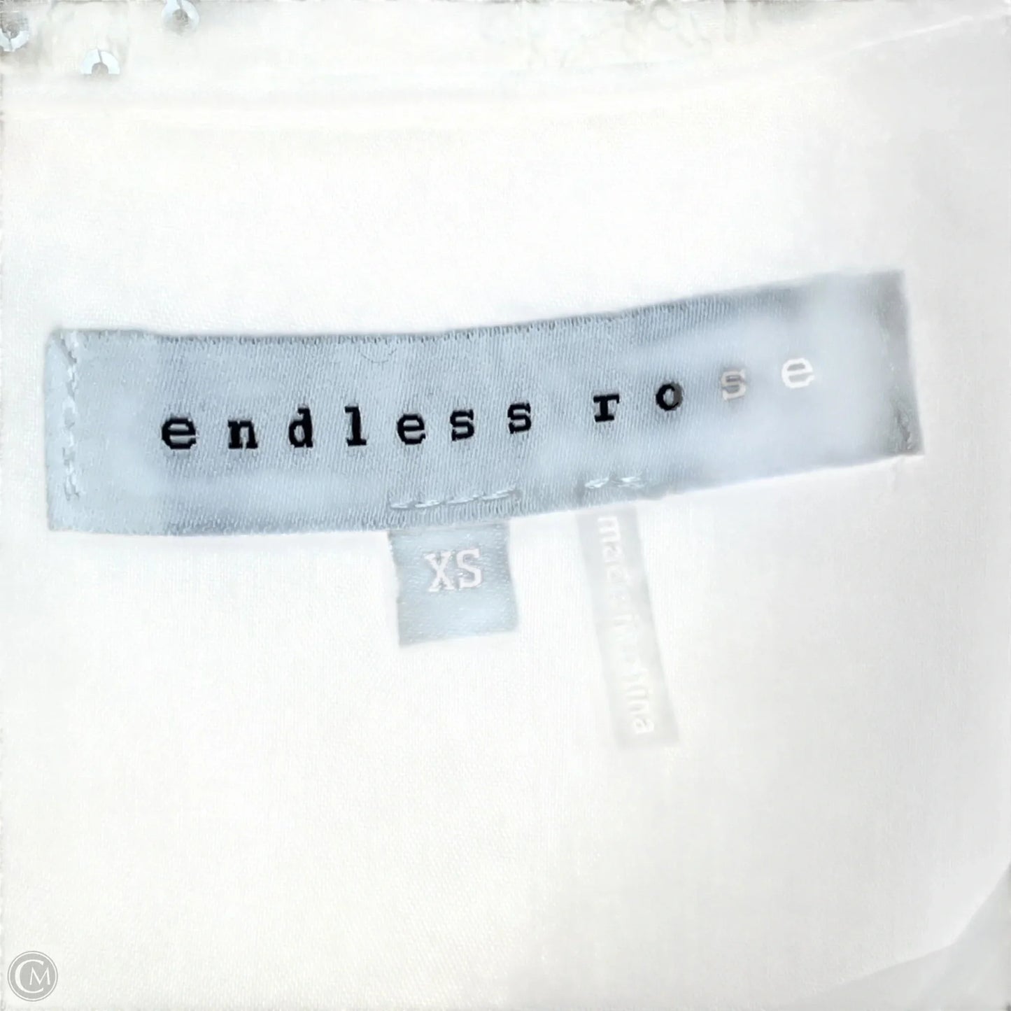 Top Short Sleeve By Endless Rose In Cream, Size: Xs