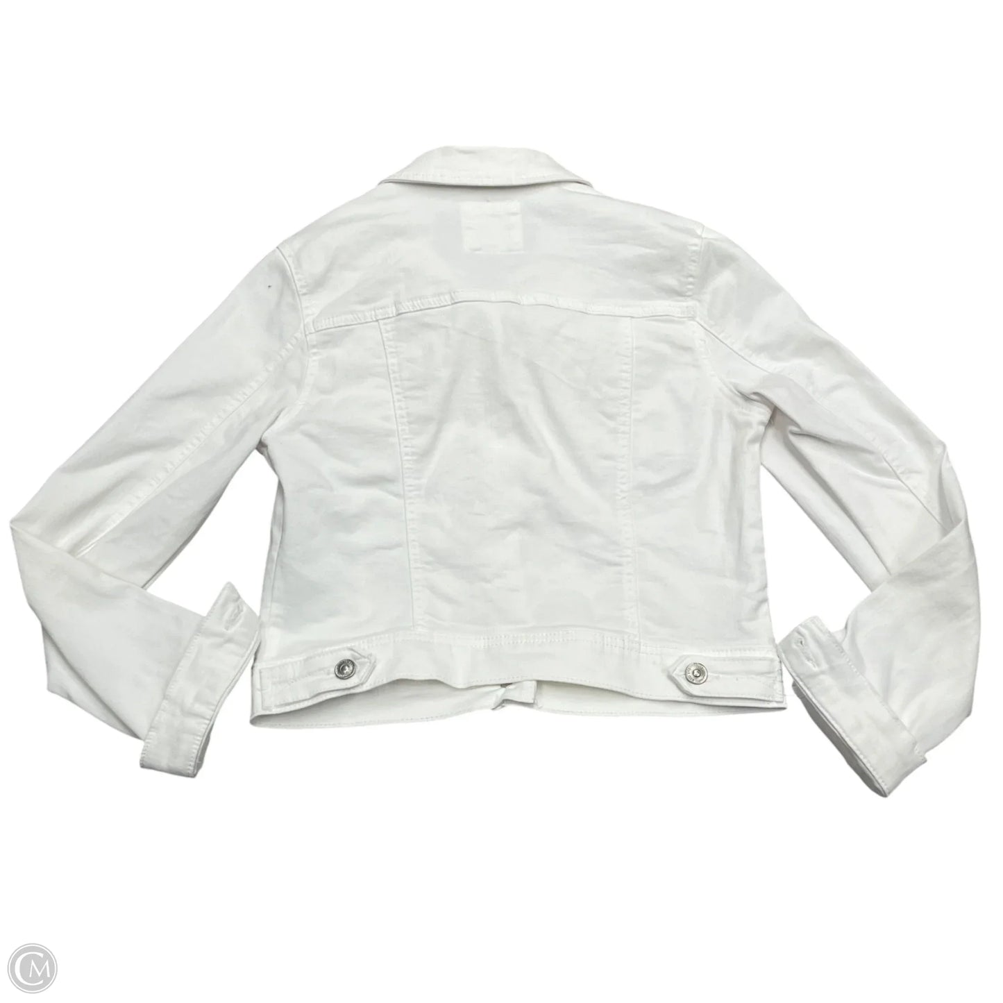 Jacket Denim By Wax Jean In White Denim, Size: M