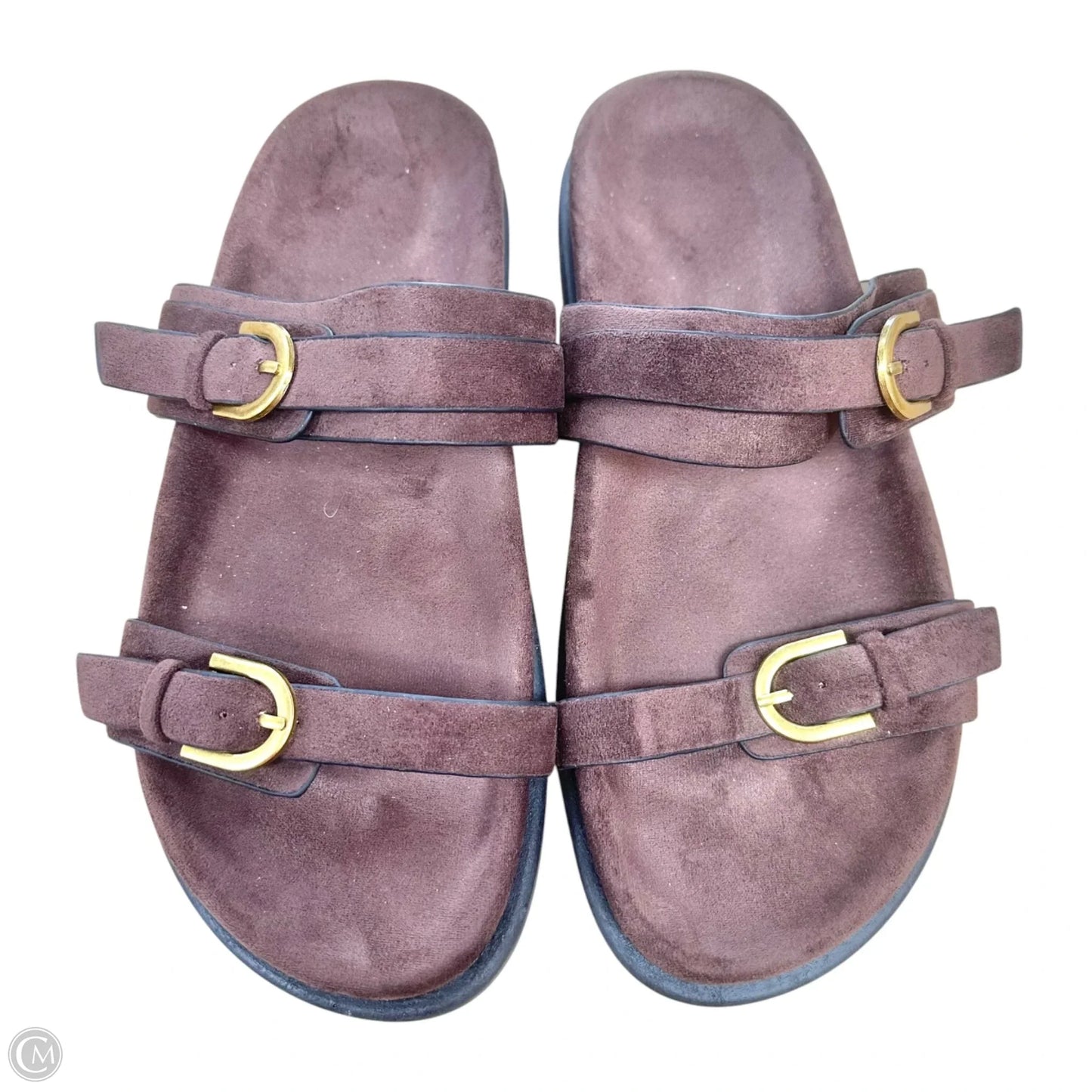 Sandals Flats In Brown, Size: 8.5