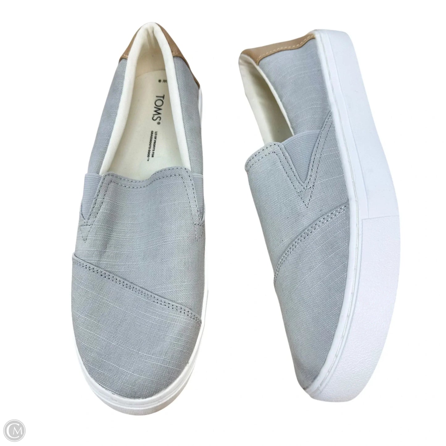 Shoes Sneakers By Toms In Grey, Size: 9