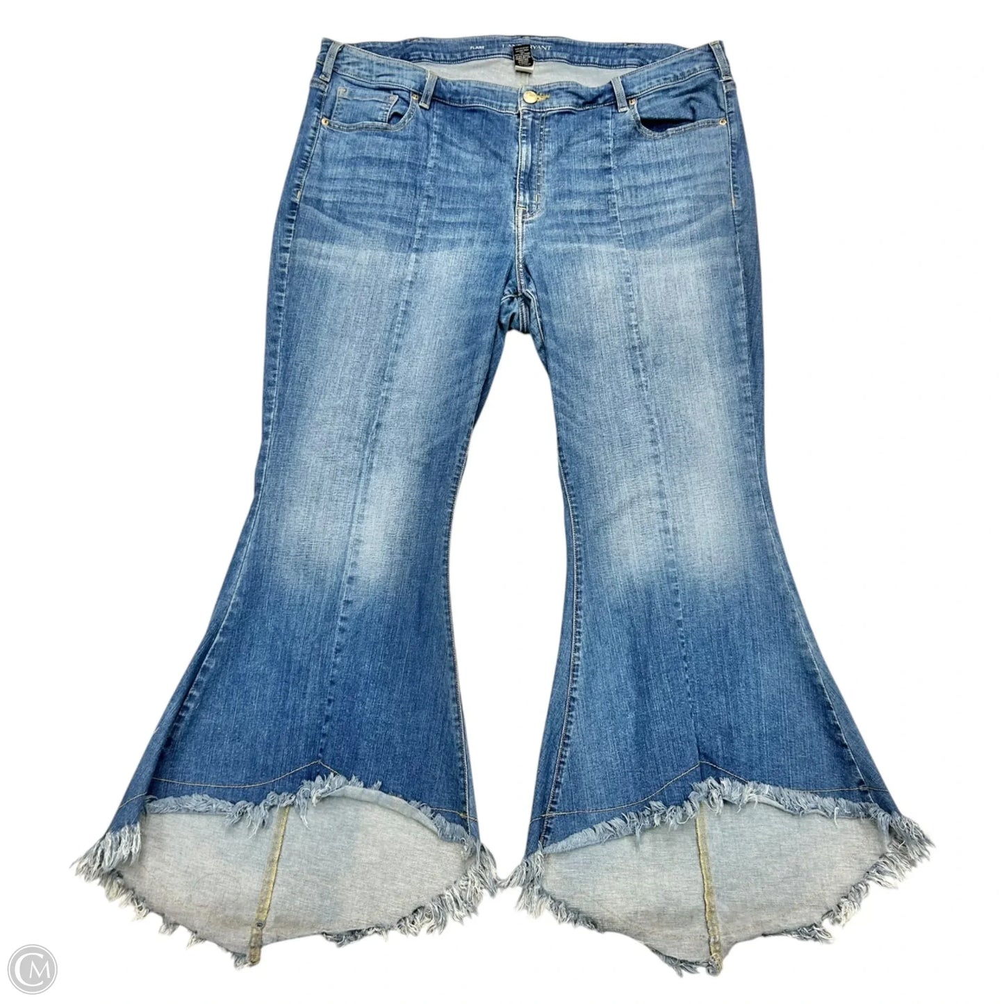 Jeans Flared By Lane Bryant In Blue Denim, Size: 24