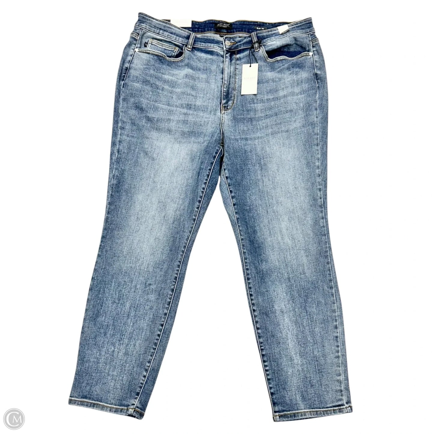 Jeans Wide Leg By Festi In Blue Denim, Size: 22