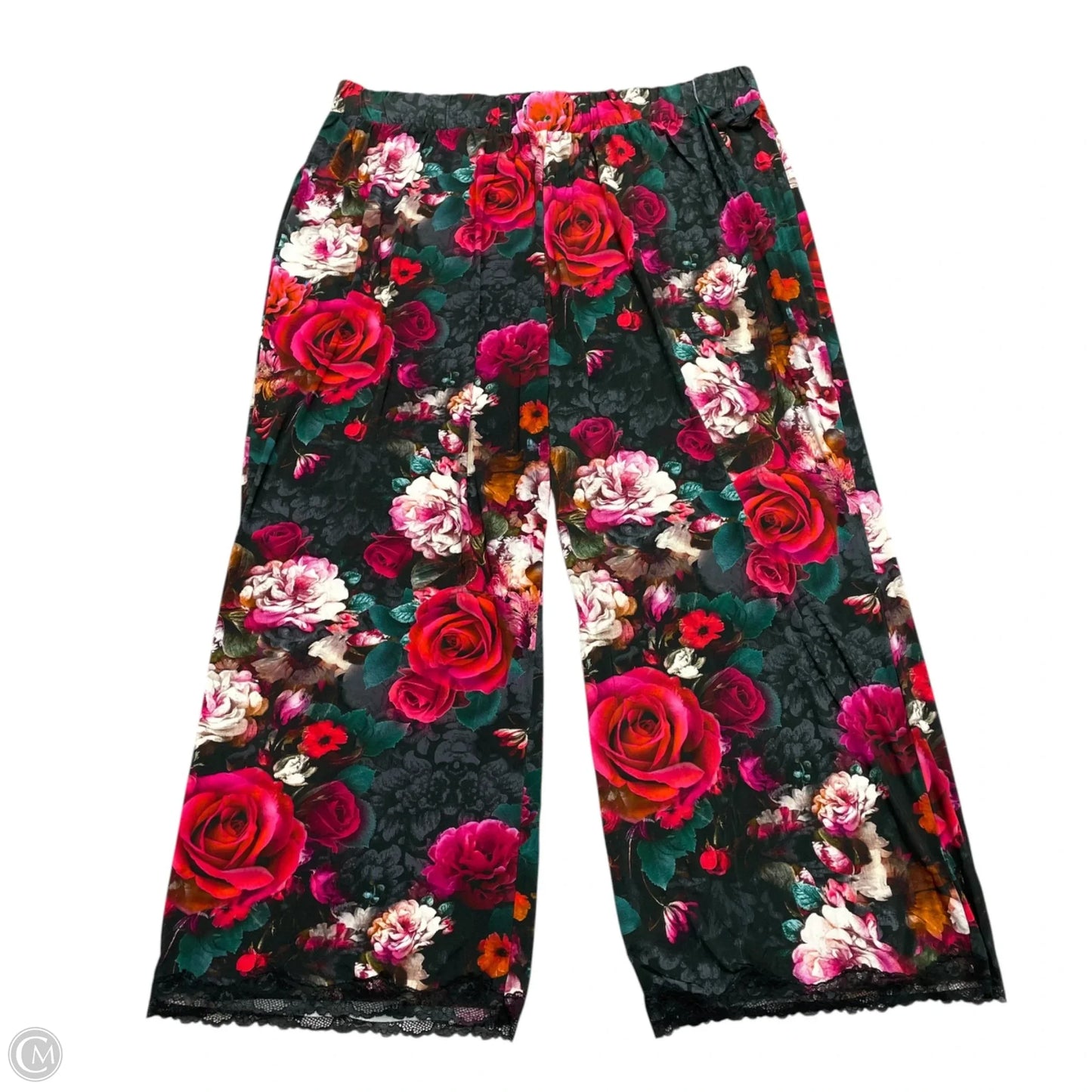 Pants Wide Leg By Cacique In Floral Print, Size: 4x