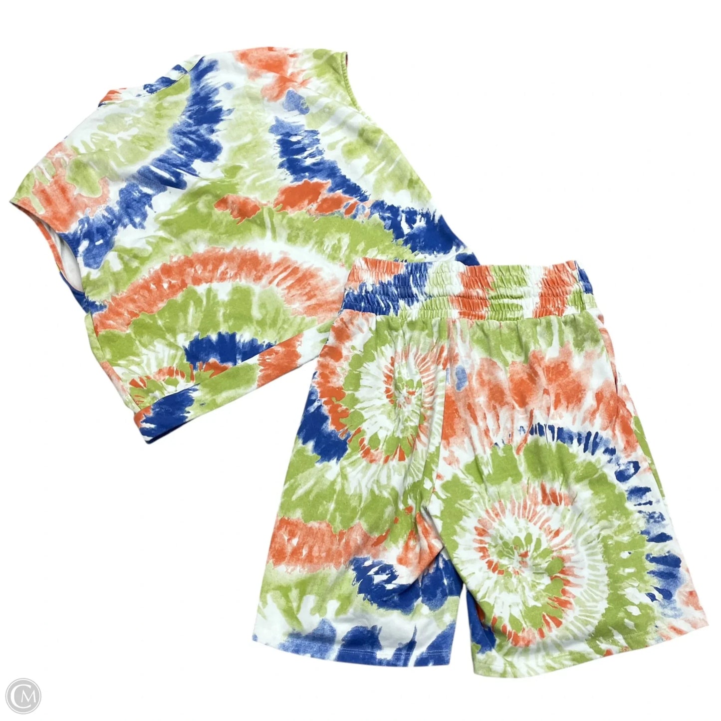 Shorts Set By Ashley Stewart In Tie Dye Print, Size: M