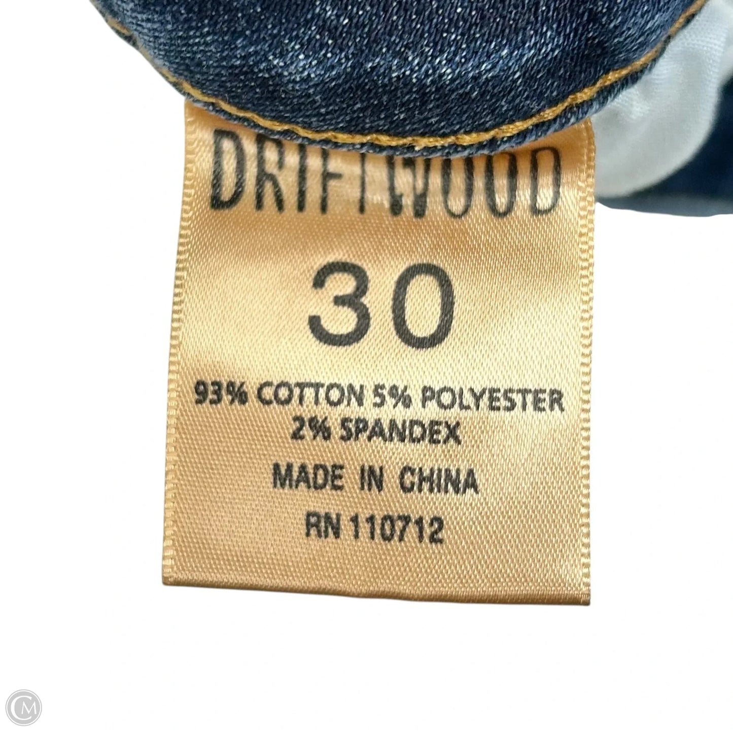 Jeans Straight By Driftwood In Blue Denim, Size: 10