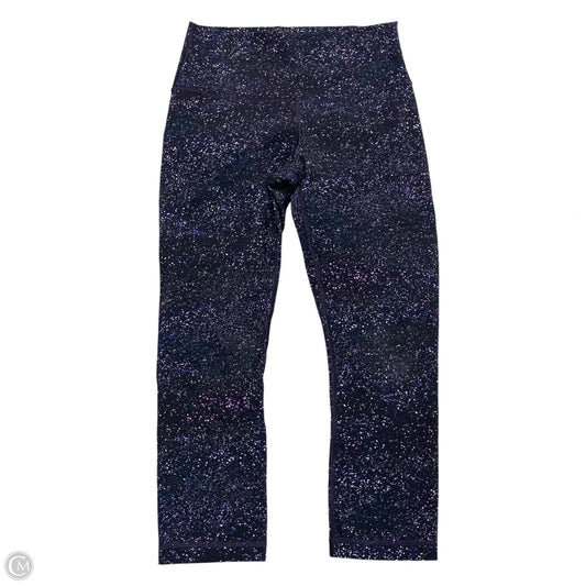 Athletic Leggings By Lululemon In Black & Purple, Size: S