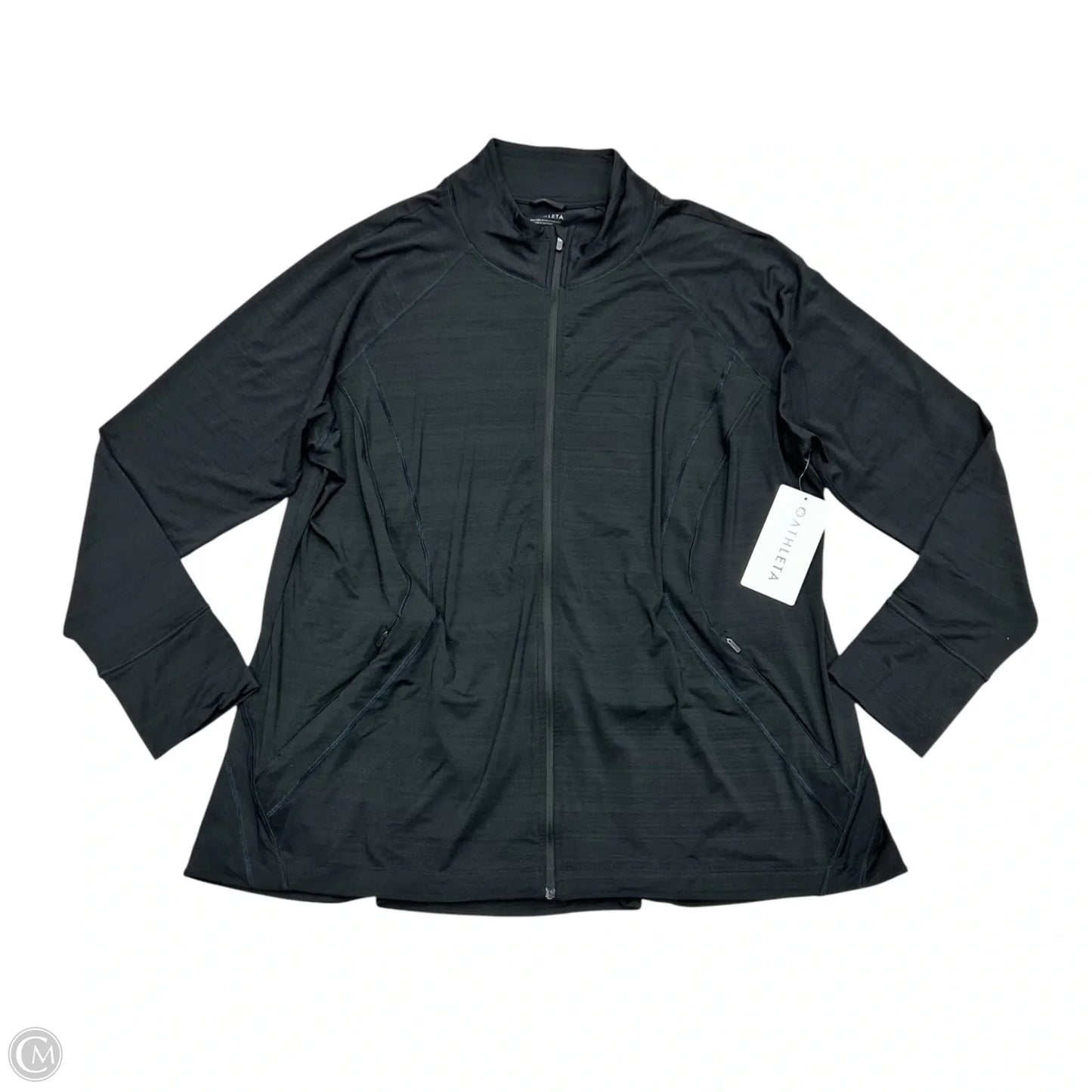 Athletic Jacket By Athleta In Black, Size: 3x